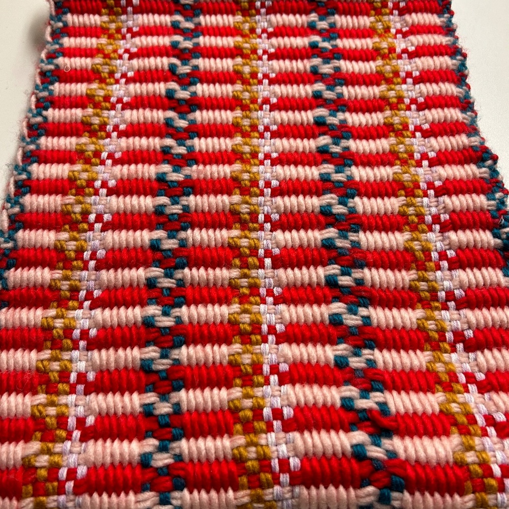 Anthropologie Caroline Kaufman RedBlue scarf